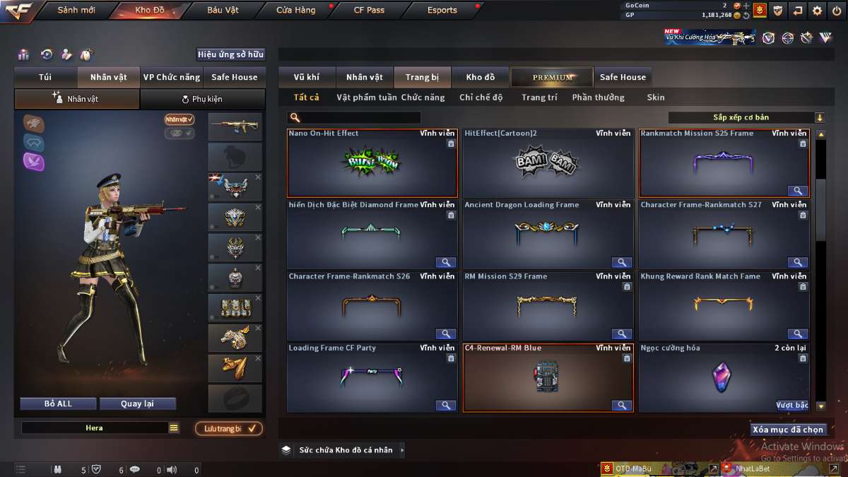 shop acc cf uy tin gia re